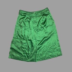 💛 XS 💛 NWT Anthro Hutch Satin Long Line Utility Shorts Shiny